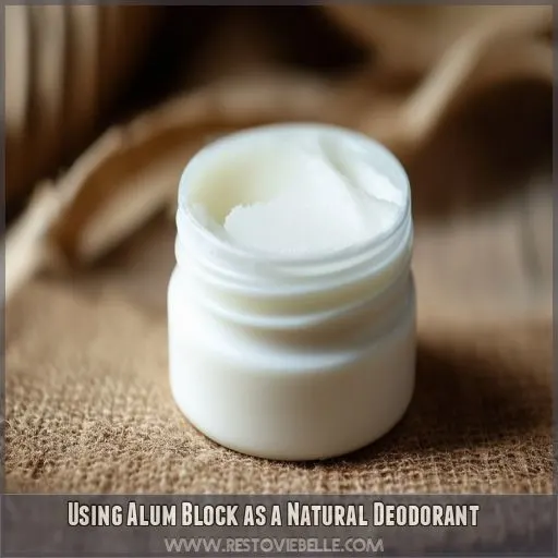 Using Alum Block as a Natural Deodorant