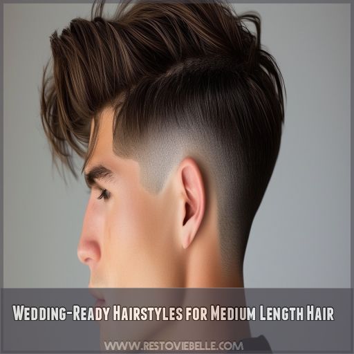 Wedding-Ready Hairstyles for Medium Length Hair