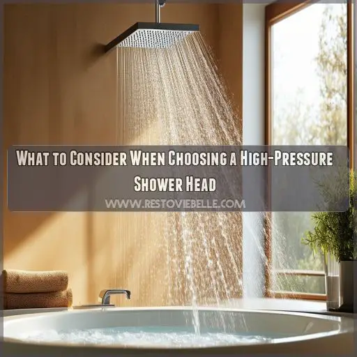 What to Consider When Choosing a High-Pressure Shower Head