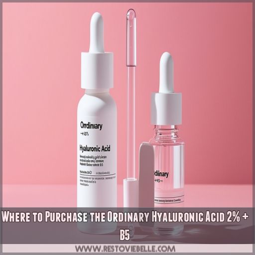 Where to Purchase the Ordinary Hyaluronic Acid 2% + B5