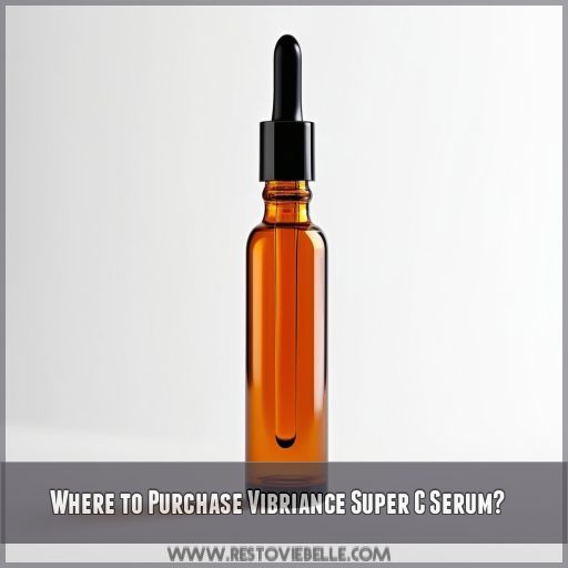 Where to Purchase Vibriance Super C Serum