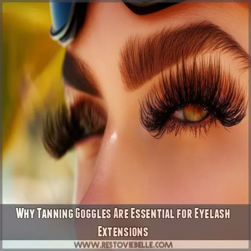 Why Tanning Goggles Are Essential for Eyelash Extensions