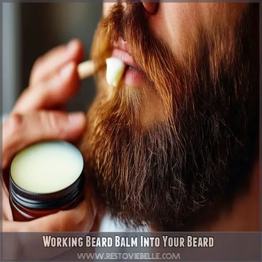 Working Beard Balm Into Your Beard