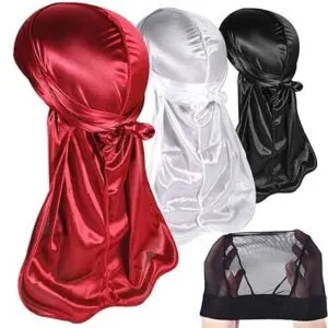 3PCS Silky Durags Pack for