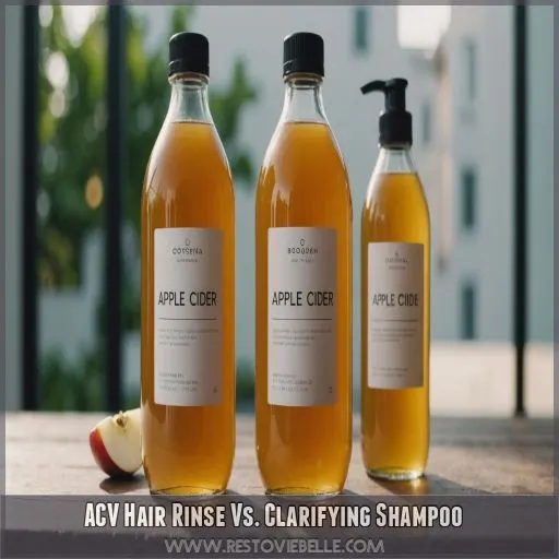 ACV Hair Rinse Vs. Clarifying Shampoo