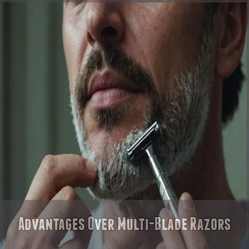 Advantages Over Multi-Blade Razors