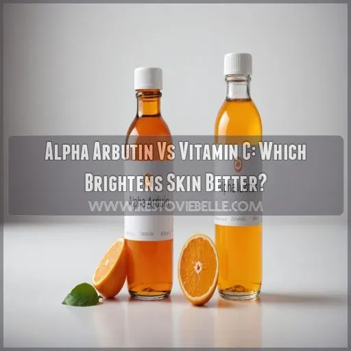 alpha arbutin vs vitamin c