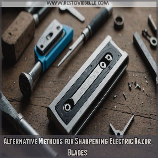 Alternative Methods for Sharpening Electric Razor Blades