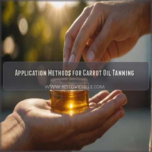 Application Methods for Carrot Oil Tanning