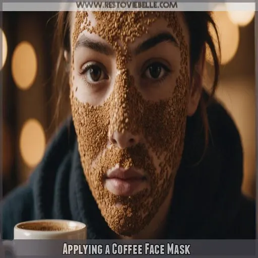 Applying a Coffee Face Mask