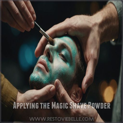 Applying the Magic Shave Powder