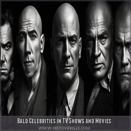 Bald Celebrities in TV Shows and Movies