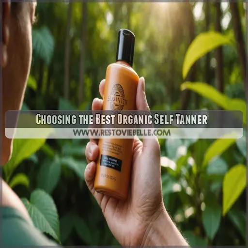 Choosing the Best Organic Self Tanner