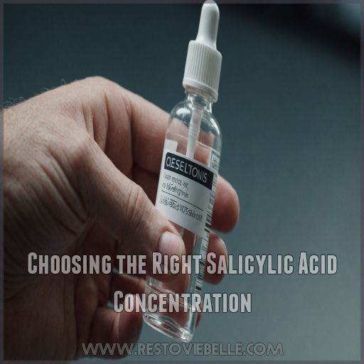 Choosing the Right Salicylic Acid Concentration