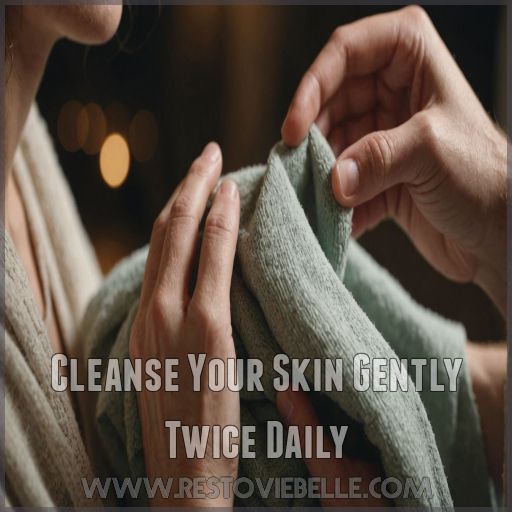 Cleanse Your Skin Gently Twice Daily