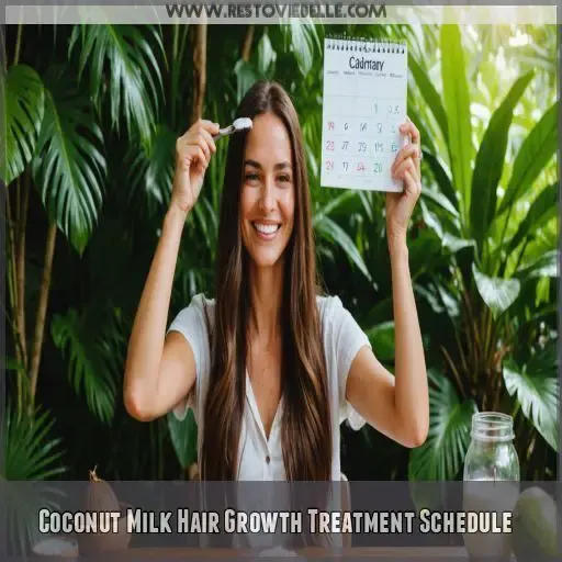 Coconut Milk Hair Growth Treatment Schedule