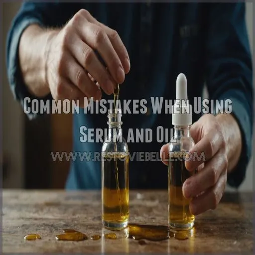 Common Mistakes When Using Serum and Oil