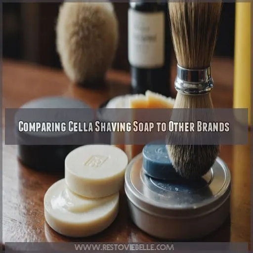 Comparing Cella Shaving Soap to Other Brands