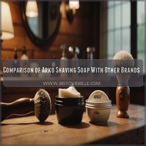 Comparison of Arko Shaving Soap With Other Brands