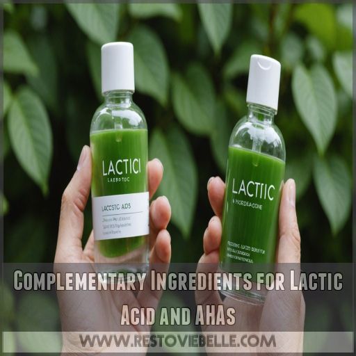 Complementary Ingredients for Lactic Acid and AHAs