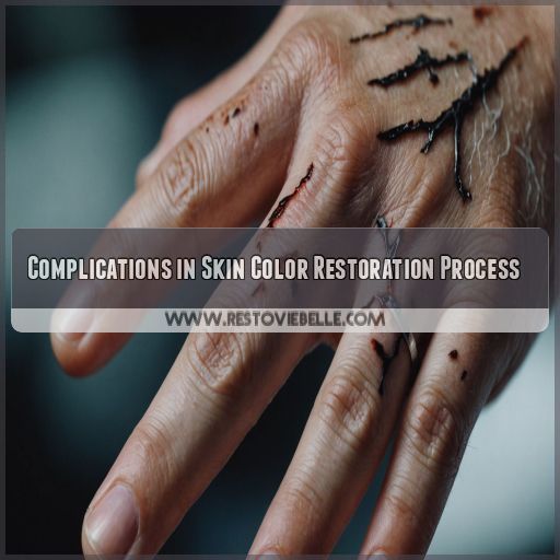 Complications in Skin Color Restoration Process