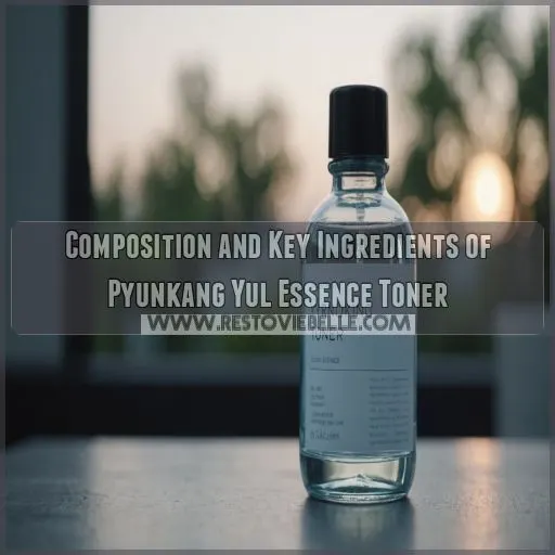 Composition and Key Ingredients of Pyunkang Yul Essence Toner