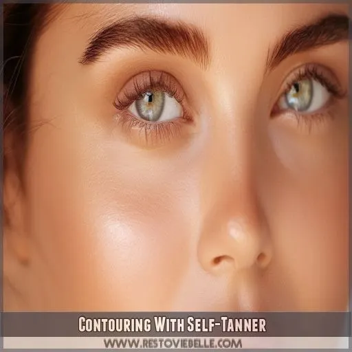 Contouring With Self-Tanner