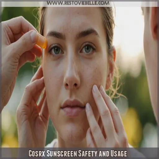 Cosrx Sunscreen Safety and Usage