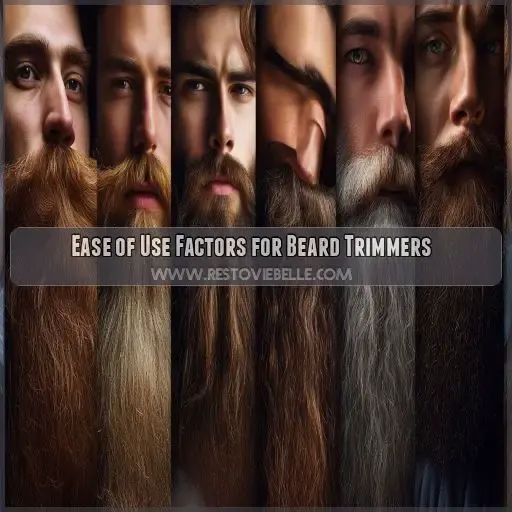 Ease of Use Factors for Beard Trimmers