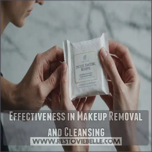 Effectiveness in Makeup Removal and Cleansing