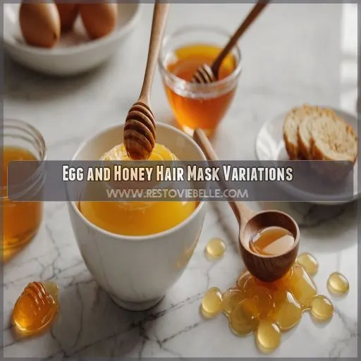 Egg and Honey Hair Mask Variations