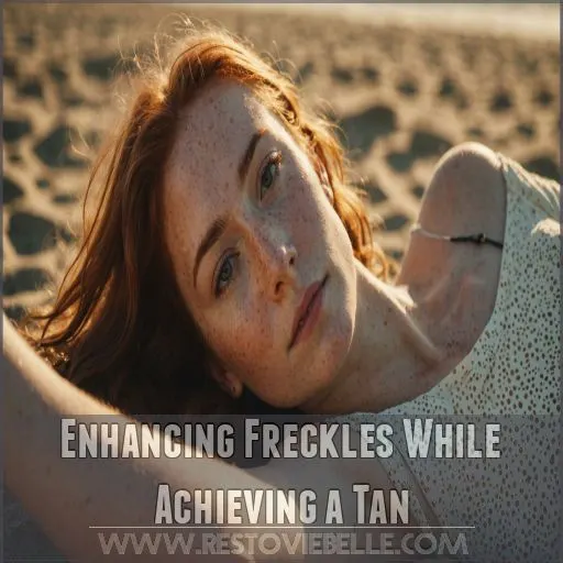 Enhancing Freckles While Achieving a Tan