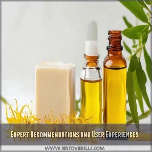 Expert Recommendations and User Experiences