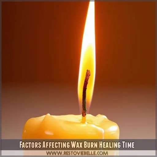 Factors Affecting Wax Burn Healing Time