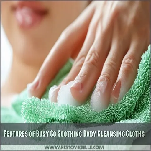 Features of Busy Co Soothing Body Cleansing Cloths