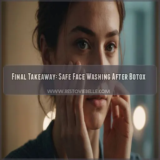 Final Takeaway: Safe Face Washing After Botox