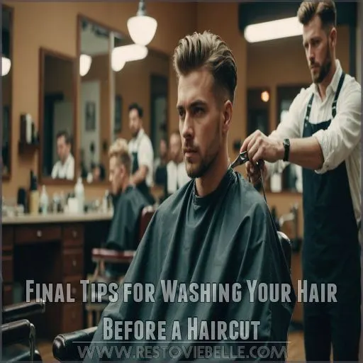 Final Tips for Washing Your Hair Before a Haircut