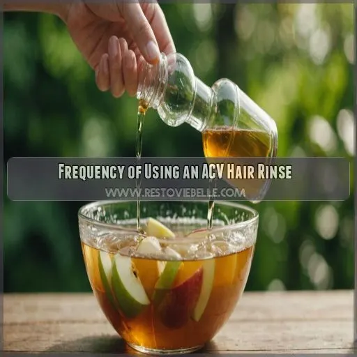 Frequency of Using an ACV Hair Rinse