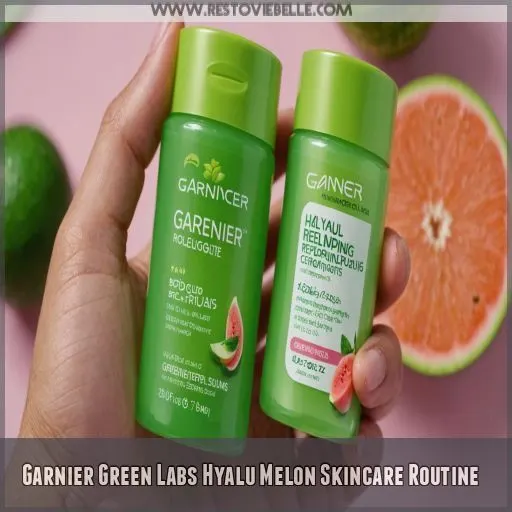 Garnier Green Labs Hyalu Melon Skincare Routine