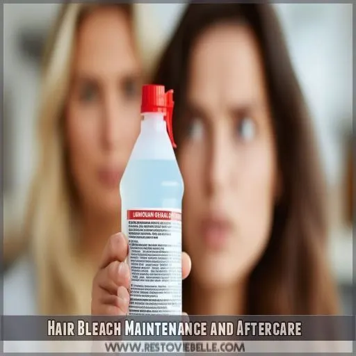 Hair Bleach Maintenance and Aftercare