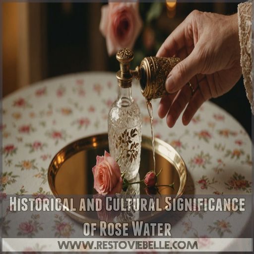 Historical and Cultural Significance of Rose Water