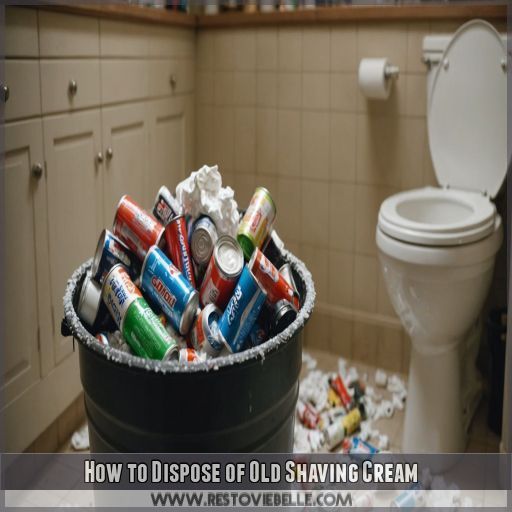 How to Dispose of Old Shaving Cream