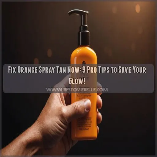 how to fix an orange spray tan