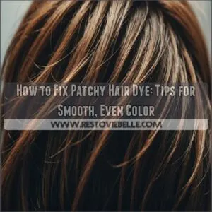 how to fix patchy hair dye