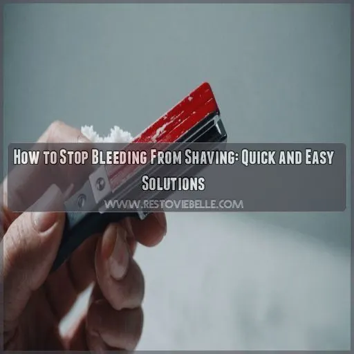 how to stop bleeding from shaving