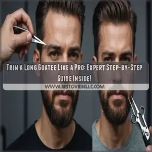 how to trim a long goatee