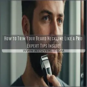 how to trim your beard neckline