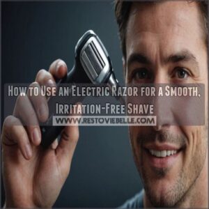 how to use an electric razor