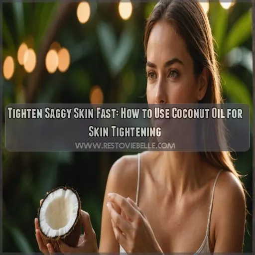 how to use coconut oil for skin tightening