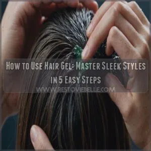 how to use hair gel